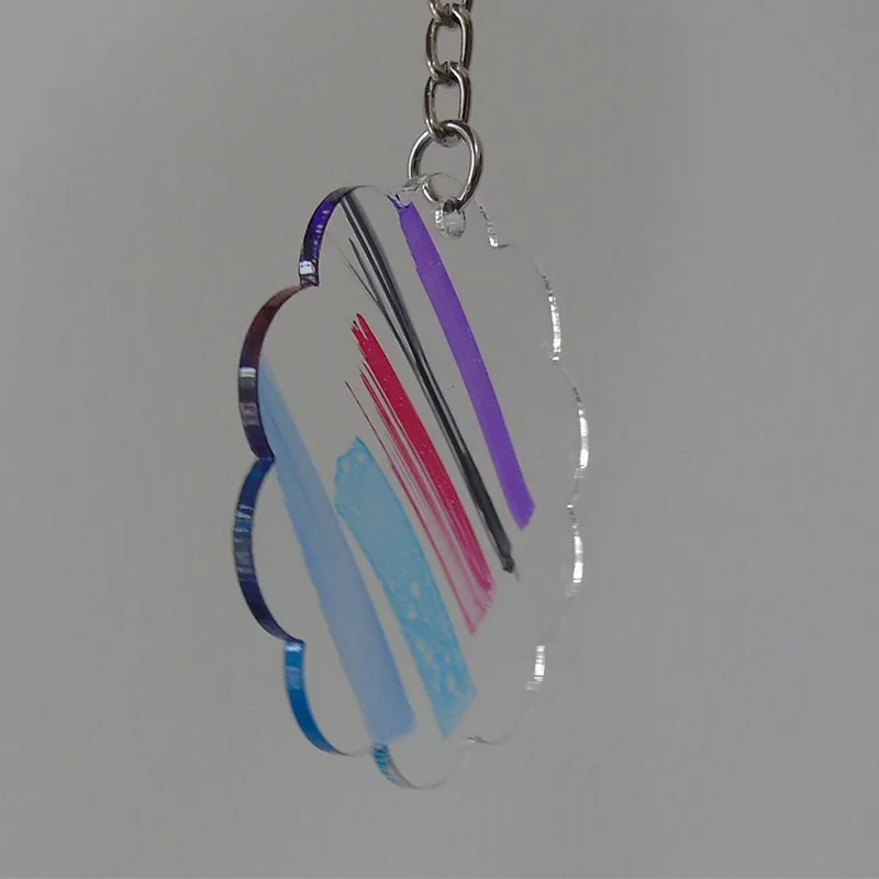 Clear Acrylic Keychains Blanks Hole  Acrylic Love Shape Discs Ornaments -  20 Pcs - Aliexpress