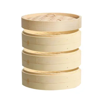 

Double/triple layers bamboo steamer food dumpling rice steamer pot bamboo boiler rack 1pc