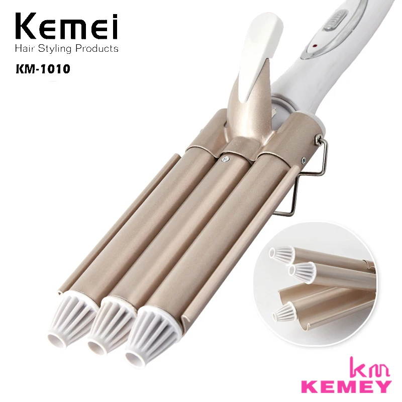 

KEMEI Electric Curler Cake Roll Three Sticks of Egg Roll Fast Heating Convenient and Convenient Women Must-have KM-1010