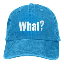 Что письмо с черепом Casquette синий унисекс Мужские Женские деним Strapback бейсболка Регулируемая Гольф папа шляпа