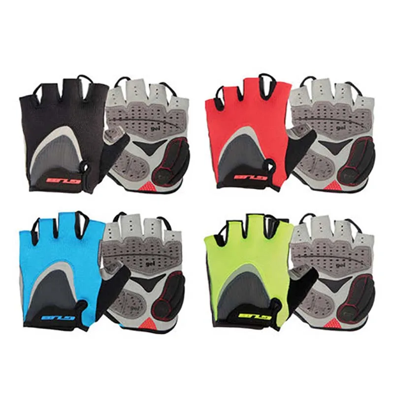 

Bike uniform Men and women models silicone breathable damping mountain bike road bike half finger riding gloves cycling kit