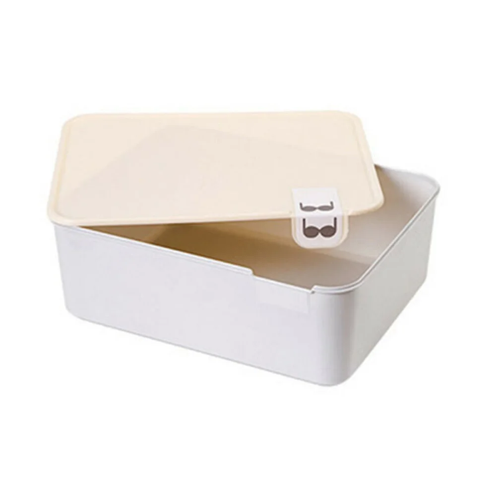 Storage Box Underwear Bra Sock Tie Organizer Home Dust-Proof Case With Lid Storage Box