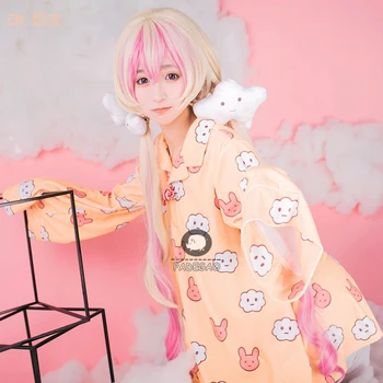 

Anime Magical Girl Raising Project Cosplay Costumes Nemurin Women Pajamas Sleepwear Coat Nightdress Nightgown Dress Clothing