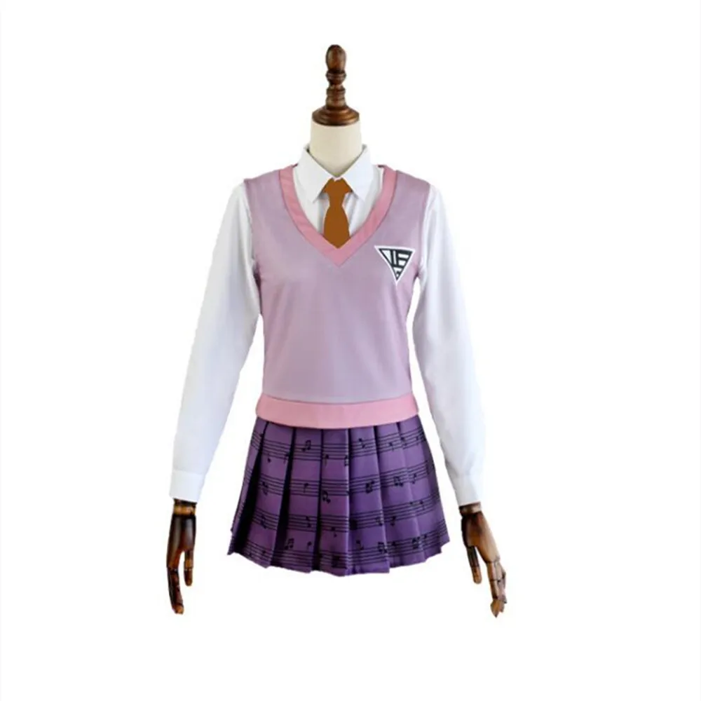 Anime Danganronpa Kaede Akamatsu Dress Uniforms Set Cosplay Costumes