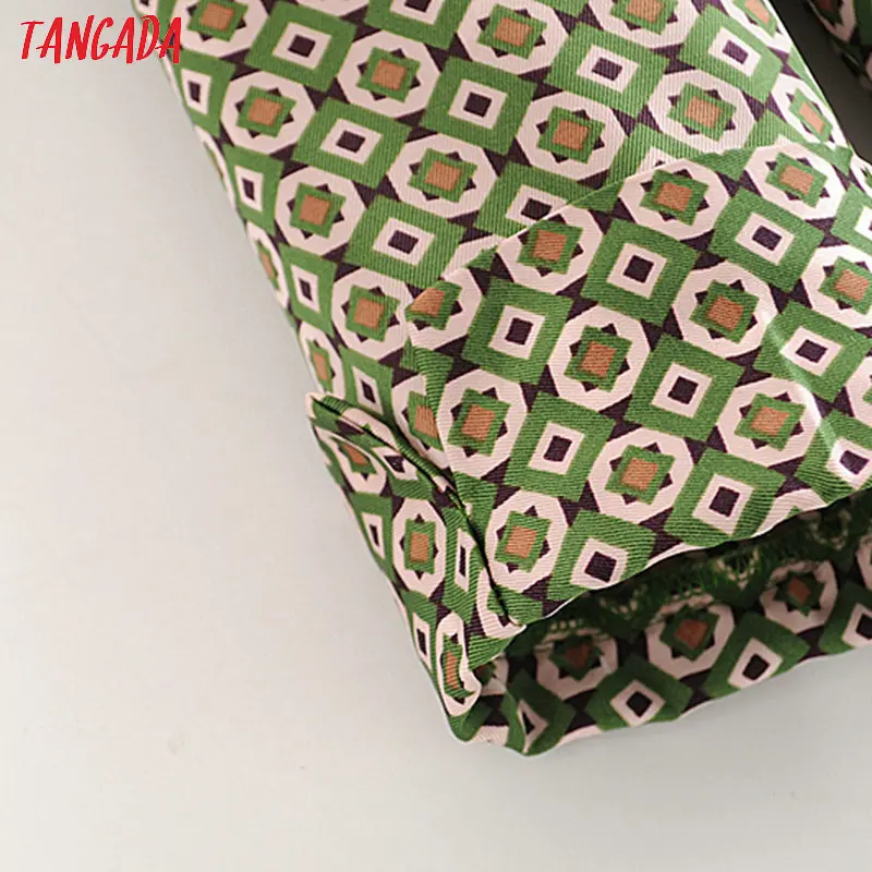 Tangada, Женская шикарная блузка в горошек, милая, длинный рукав, пуговицы, женская, французская мода, повседневные рубашки, стильные женские топы 3H160
