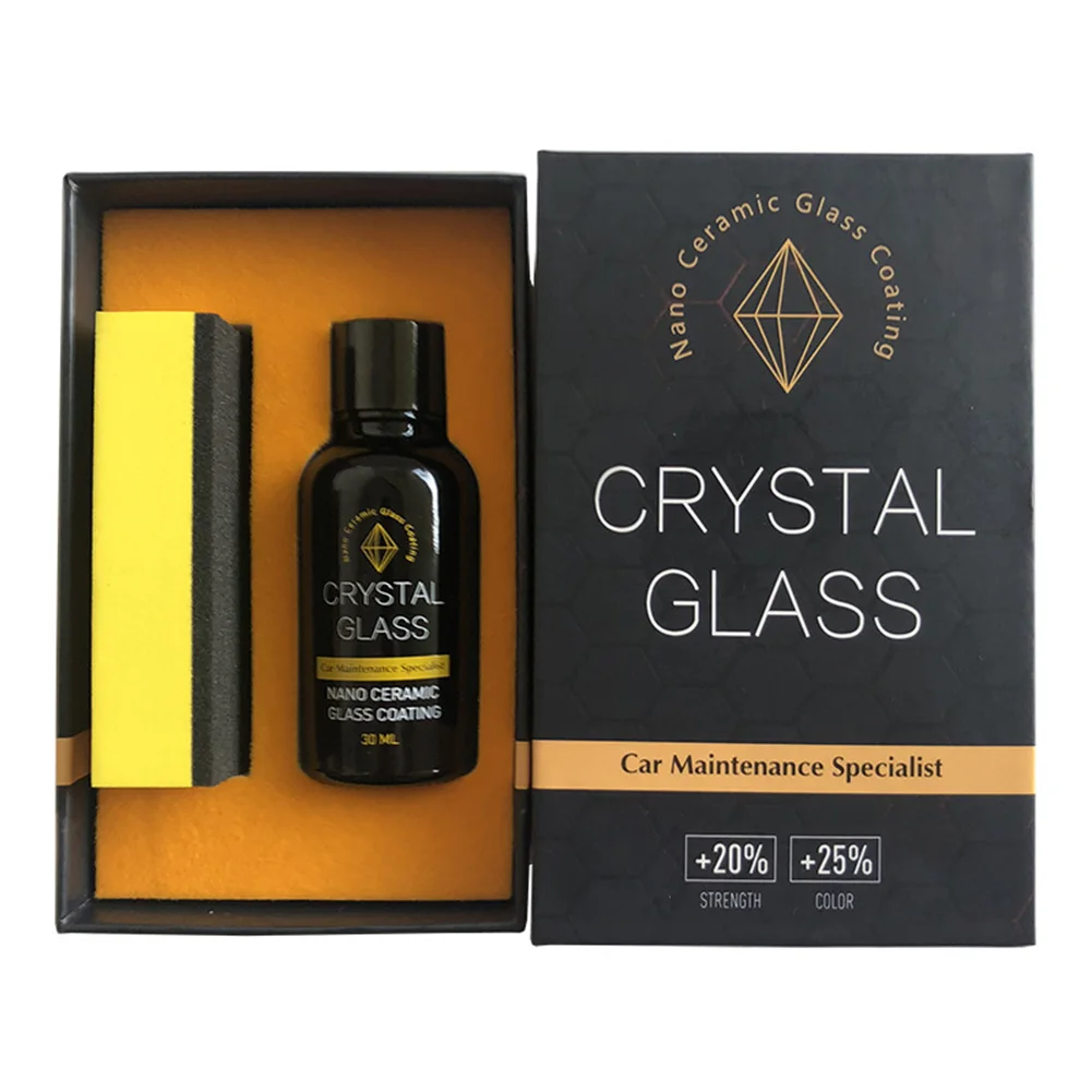 Нано покрытие для автомобильного стекла 30 мл гидрофобное хрустальное жидкость