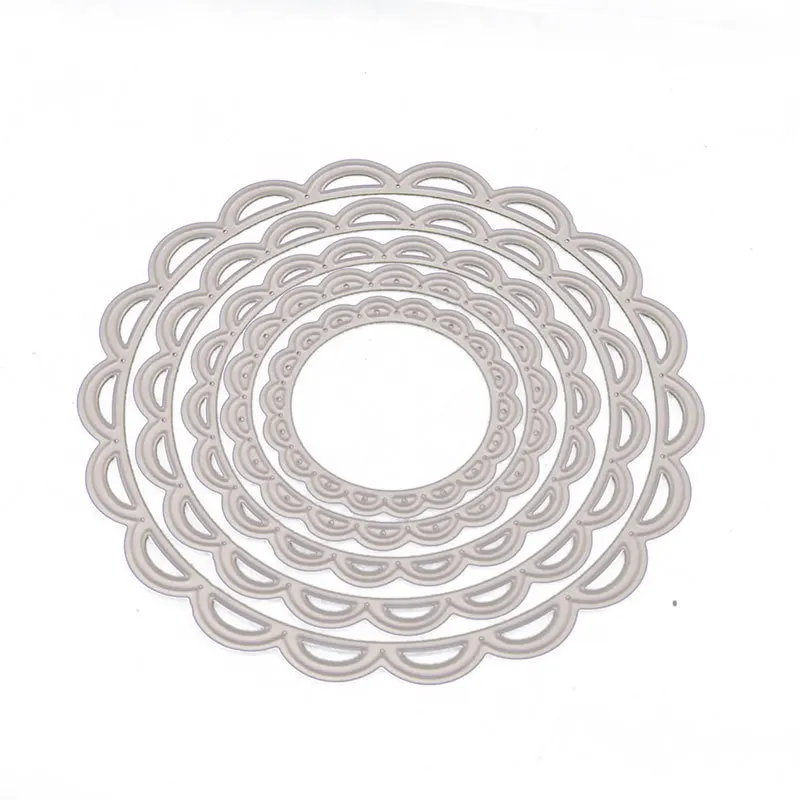 

YINISE Metal Cutting Dies For Scrapbooking Stencils Wave Circle DIY Cut Album Paper Cards Making Embossing Die Cuts Cutter Mold