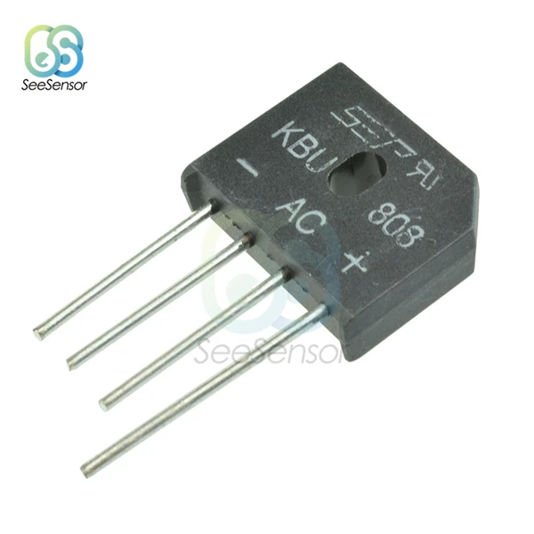KBU808 8A 800V 5 шт./лот KBL608 KBL-608 KBU808 KBU6J 6A 800V 6A 600V 8A 800 в диодный мост выпрямителя - Цвет: KBU808 8A 800V