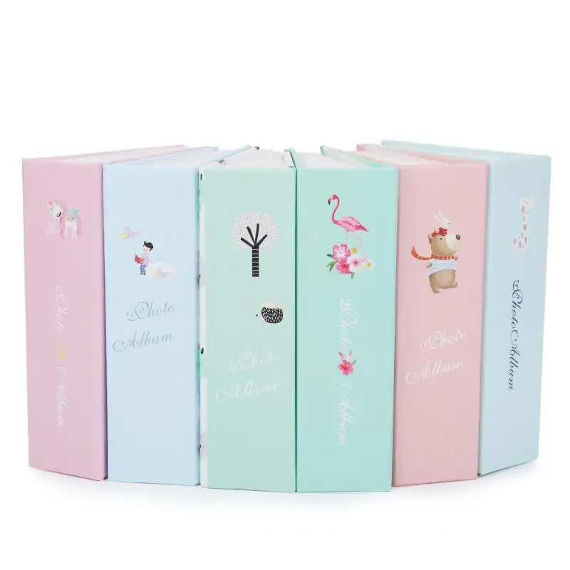 100 Sheets Cartoon Pictures Pockets Photo Album Interstitial Photos Book Case Kid Album Storage Family Wedding Memory