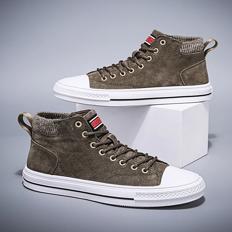 

2019 Men Casual Shoes Zapatillas Hombre Trend leather Men Shoes Lightweight Comfortable Breathable Walking Sneakers *30015