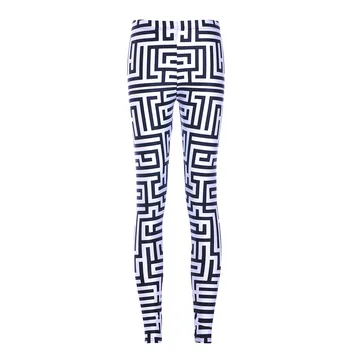 

Women Leggings 2018 New Striped Patchwork Printed Leggings High Waist Long Pants Sexy Casual Pants Summer Pants