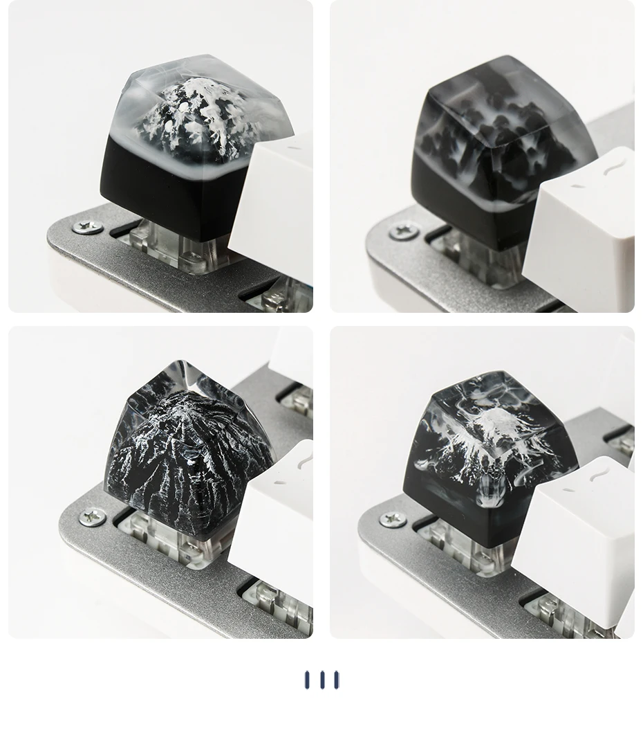 Snow Mountain Creative Resin Keycap