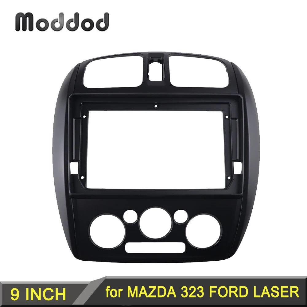 

9 Inch Radio Frame for MAZDA 323 HAIMA FREEMA FORD LASER 2002-2008 MANULA AC Dash Installation Trim Kit Android Audio GPS Fascia