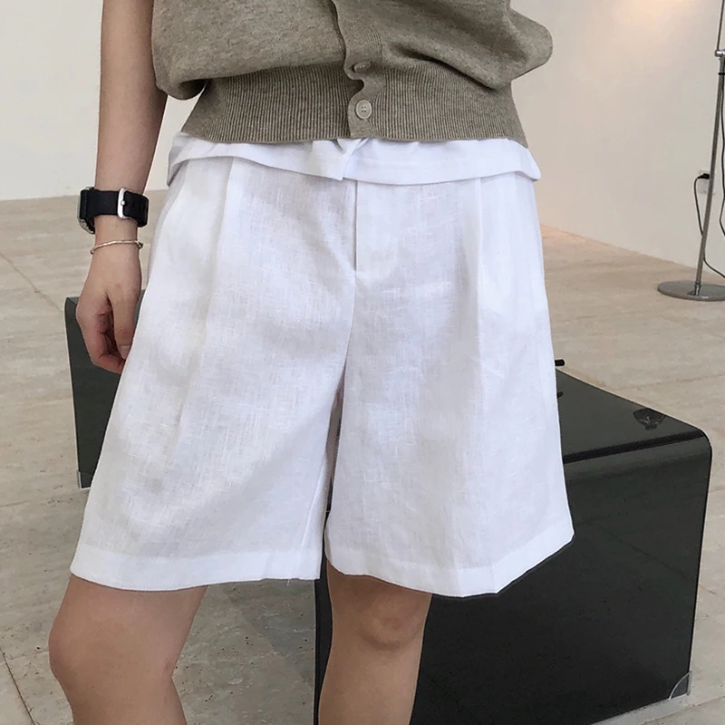 TWOTWINSTYLE Casual Minimalist Wide Leg Pants For Women High Waist Large Size Loose Pants Female 2020 Summer Fashion New Tide