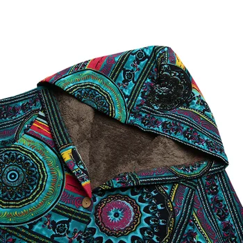 Plus Size Pattern Hoodie for Ladies