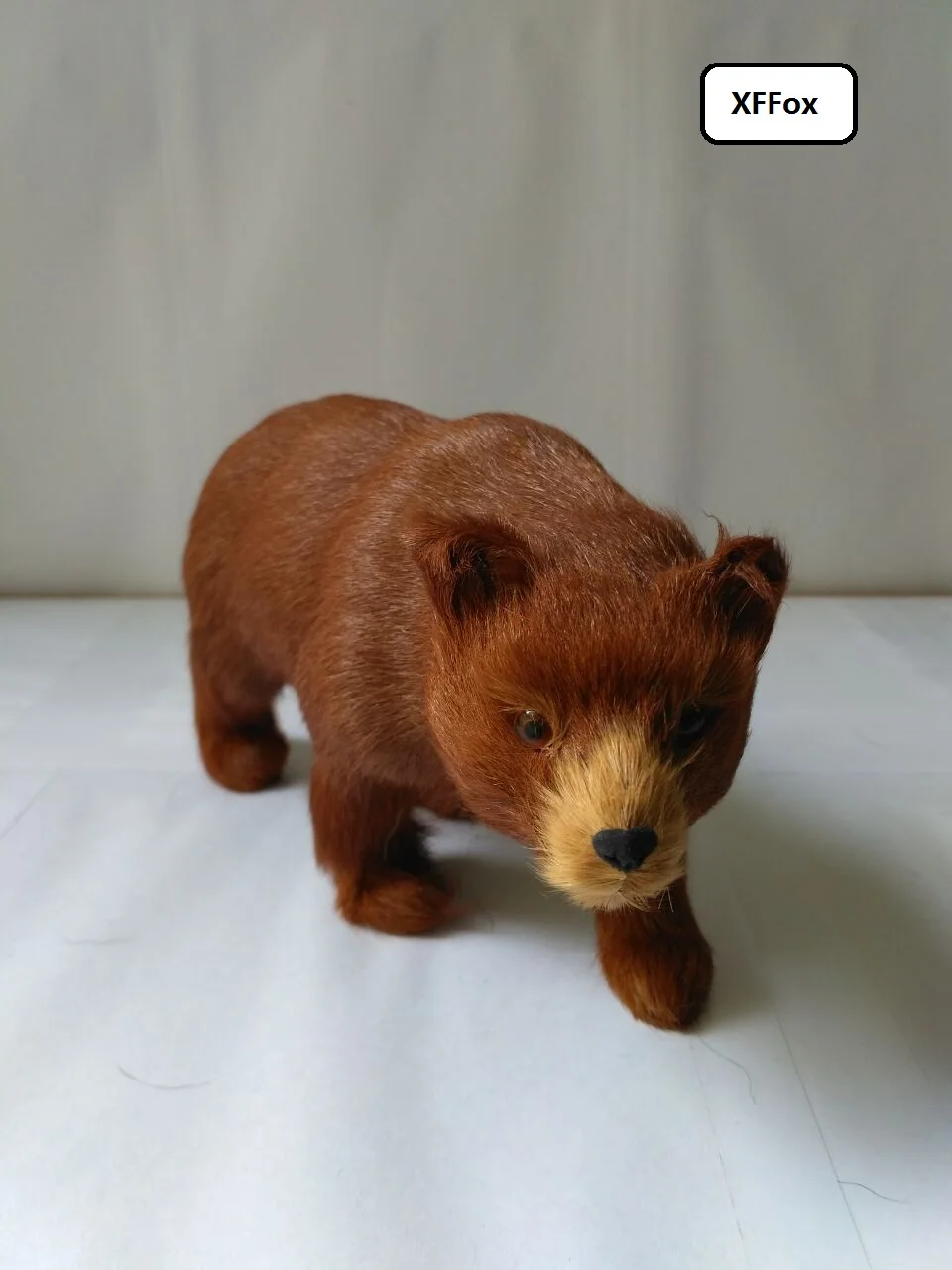 

new simulation brown bear model polyethylene&furs reallife bear doll gift about 24x12cm xf2171