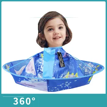 

Children Kids Hair Cutting Cape Gown Salon Hairdresser Barber Apron Cloak Clothes for Salon Hair Styling Barber Tools