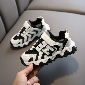 

Boys Girls Running Shoes 20200 Autumn Children's Shoes Kids Mesh Sports Shoes Children Breathable Soft Bottom Casual Sneakers