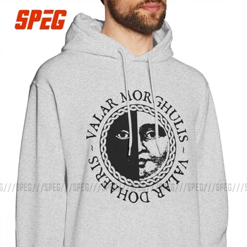 

Man Valar Morghulis Valar Dohaeris Hoodies Game Of Thrones Gray 100% Cotton Hooded Sweatshirt Funny Hoodie Shirt