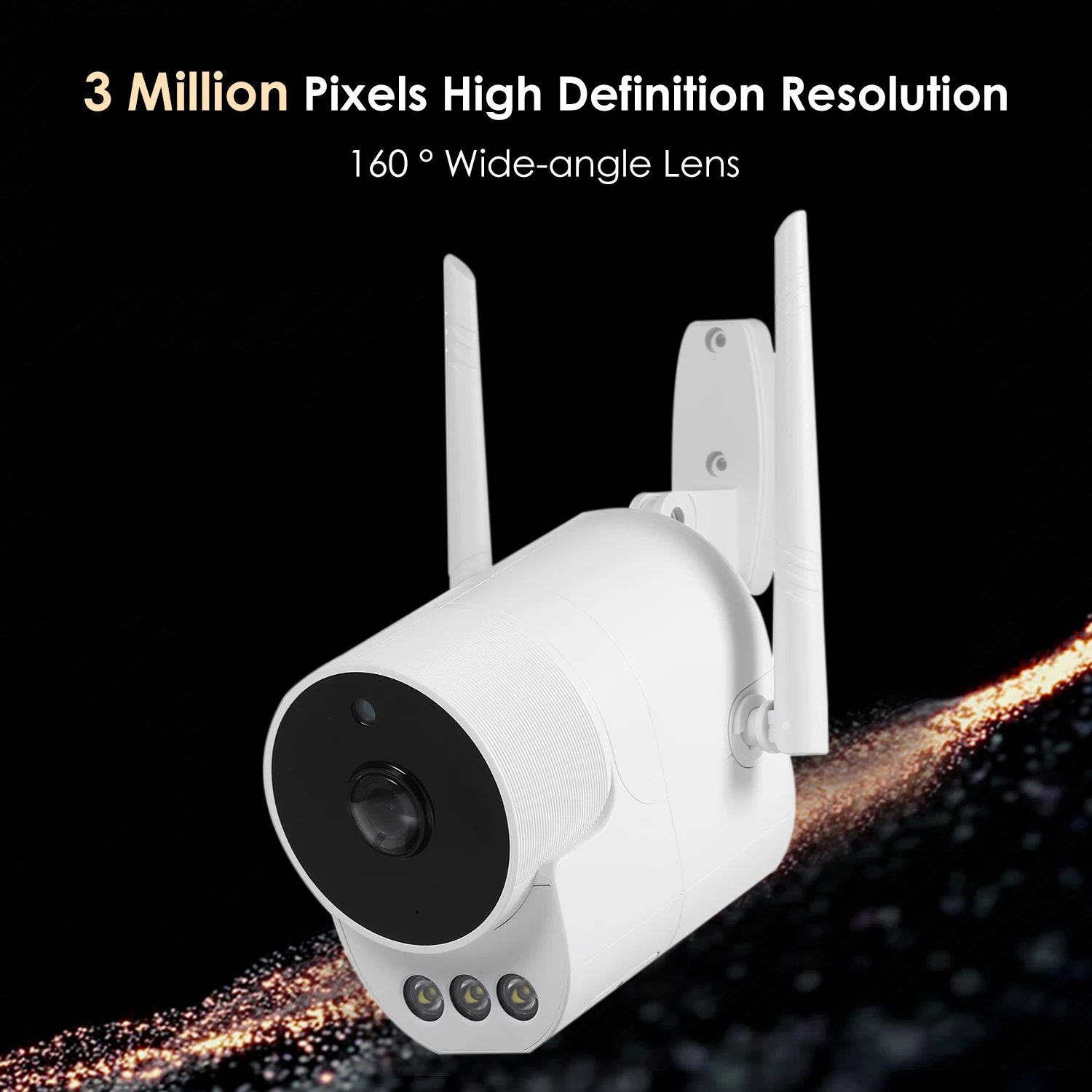 3MP сетевая камера наблюдения wifi ip-камера для улицы IP66 водостойкость CCTV двойной светильник ИК датчик движения для домашней охраны