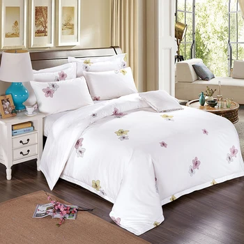 

Factory price custom Home Hotel 100% Cotton Printed Bedding Set Bed Sheet Set