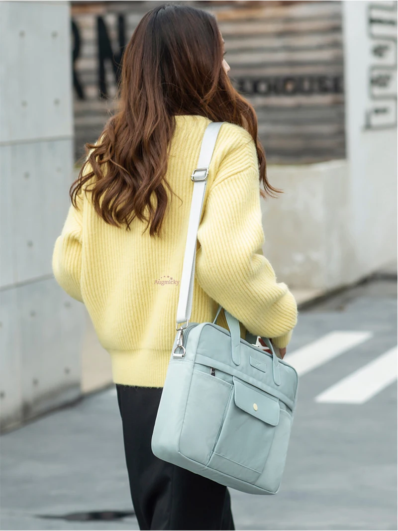 Bolsa para laptop para mulheres, pasta para