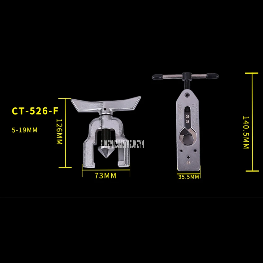 CT-526, 5-19 мм, универсальный набор инструментов для сжигания, ручной расширитель труб, кондиционер, медная трубка, расширитель корпуса, роликовый кожух