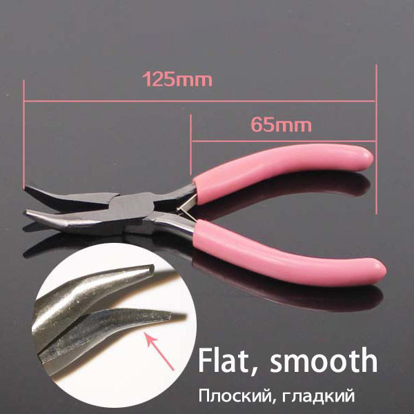 Mini Jewelry Pliers Set DIY Jewelry Making and Fixing Tools Pink Handle with Scissors, Copper Wire Cutting, Oblique Pliers
