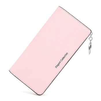 

2019 Wallet Female For Coins Cute Wallet Women Long Leather Women Wallets Zipper Purses Wallet Female Purse Clutch