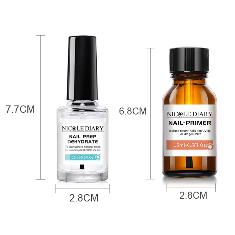 Nail Prep Dehydrator Acid Free Fit Nail-Primer Bonder for Acrylic Nails 15ml