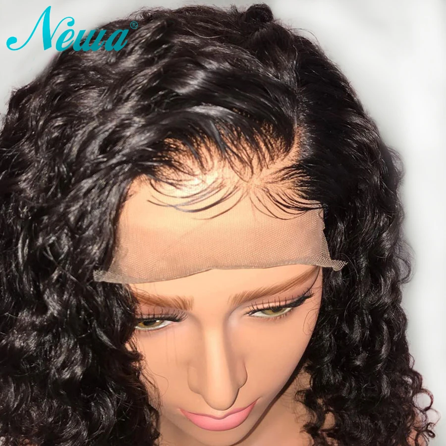 

Newa Hair 360 Lace Frontal Wig Pre Plucked With Baby Hair Brazilian Glueless Curly Lace Front Human Hair Wigs Remy Hair lace Wig