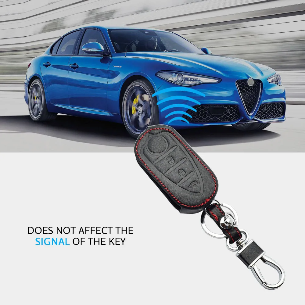 Кожаный чехол для автомобильного ключа Alfa Romeo Mito Giulietta 159 Gta брелока с
