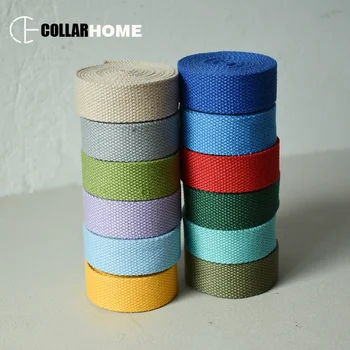 

50 yards 25mm ribbon canvas webbing ribbon bag backpack belt straps DIY bag sewing accessories dog collar leash garment parts