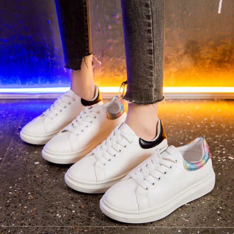 

Shoes Lace-up 2019 Trendy Shoes MacBook Versatile Thick Bottomed Children New Style Shoes Street Snap Korean-style Board Shoes R