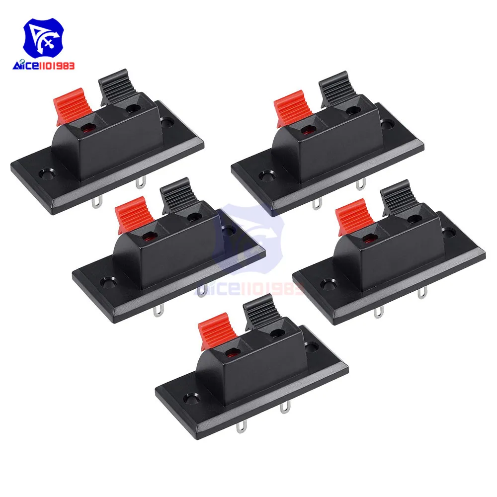 Двухсторонний аудио разъем для динамиков 5 шт./лот diymore | Электронные компоненты и