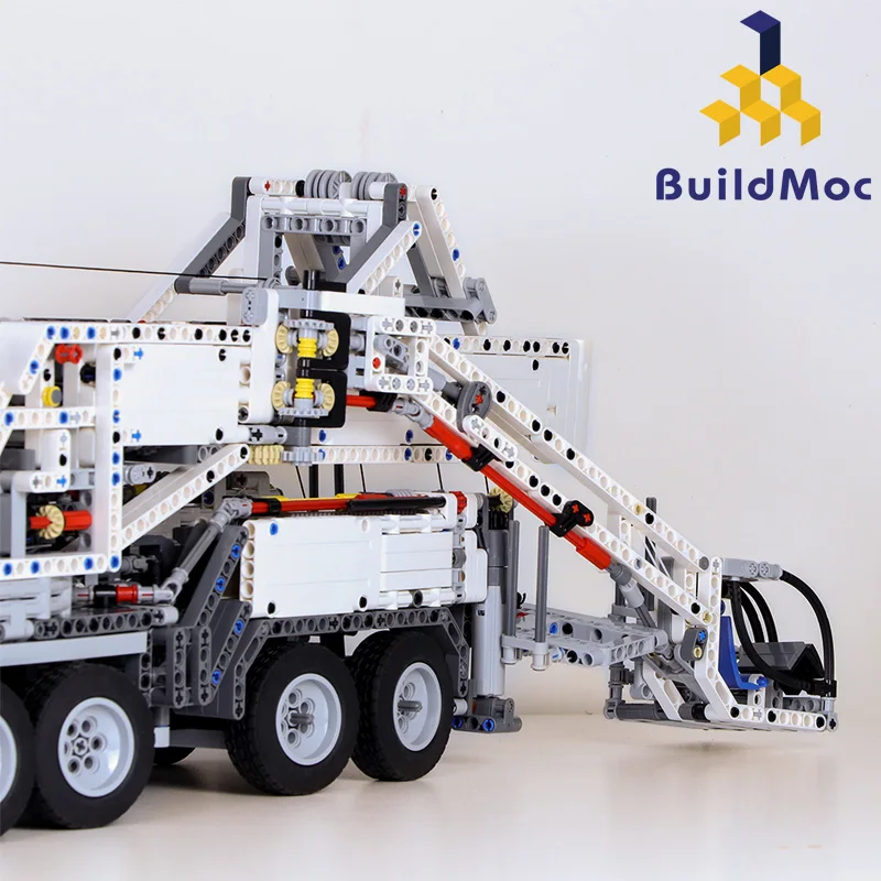 BuildMOC, nuevo poder de construcción de grúa móvil LTM11200 RC Liebherrr, Kits de Motor técnico, bloques de bloques, regalo de cumpleaños para niños C104 - 5