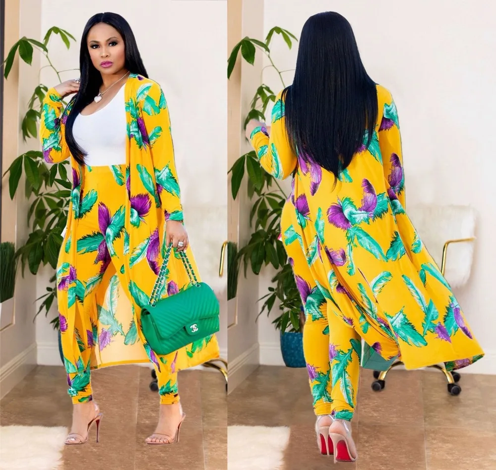 Новое Стильное Африканское платье женская одежда Дашики модное длинное пальто повседневный комплект из двух предметов Размер s M L XL XXL XXXL XMY426