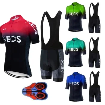 

2021 INEOS Cycling team Clothing 9D gel pad shorts Quick Dry Bike jersey set Ropa Ciclismo Mens pro BICYCLING Maillot Culotte