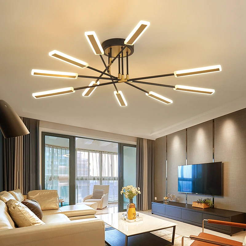 

2020 New Design North LED Chandelier Acrylic Hardware Combination Decorative Luminaries with High Penetration Chandeliers