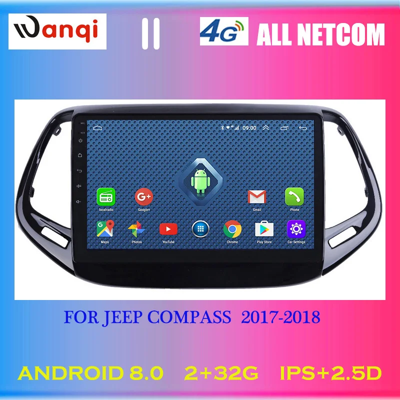 Автомагнитола на Android 8 0 9 дюймов 2 + 32 ГБ 4G 3G Wi-Fi полный сенсорный экран gps радио