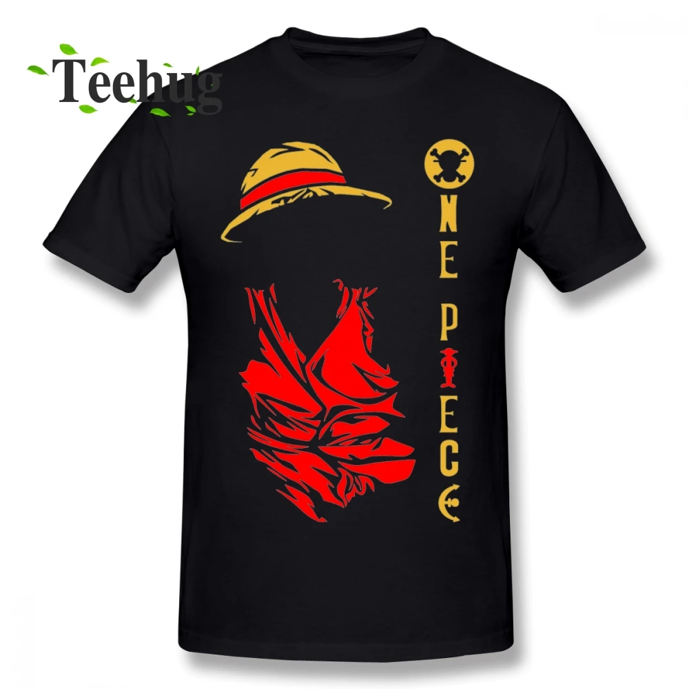 Футболка мужская с принтом обезьяны д Луффи тенниска из чистого хлопка коротким