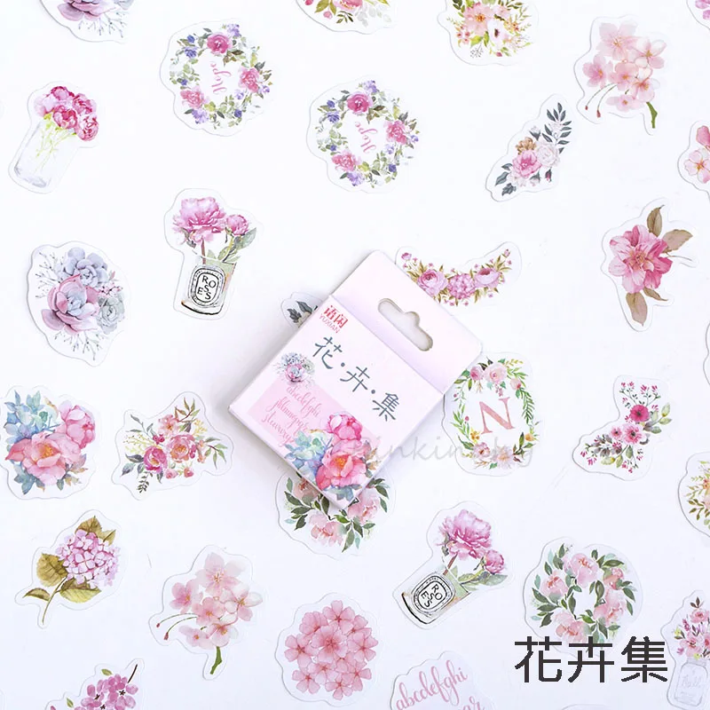Kawaii Девушка коллекция бумаги маленький дневник мини Японская милая коробочка наклейки Набор Скрапбукинг милые хлопья журнал канцелярские принадлежности - Цвет: 3