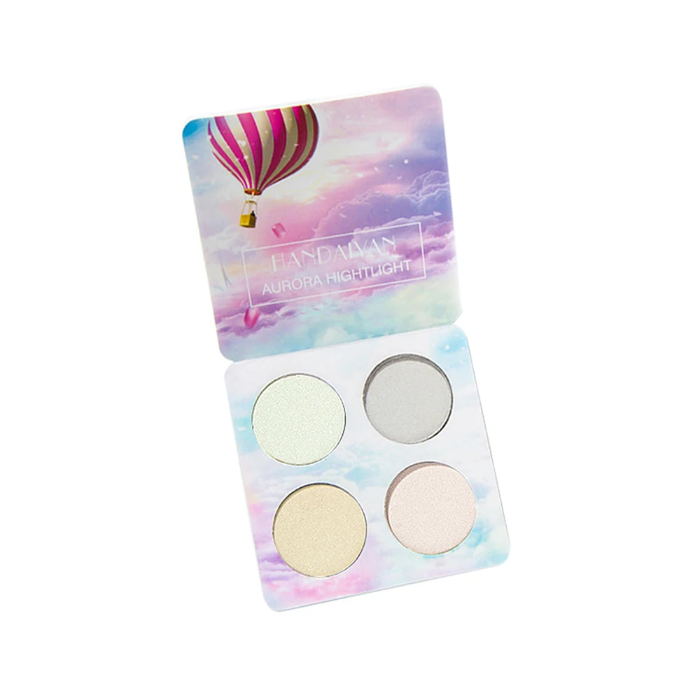 Brand Makeup Bright Light Eye Shadow Palette 4 Color The Nude Balm Minerals Powder Pigments Cosmetics Glitter Eyeshadow - Цвет: as picture
