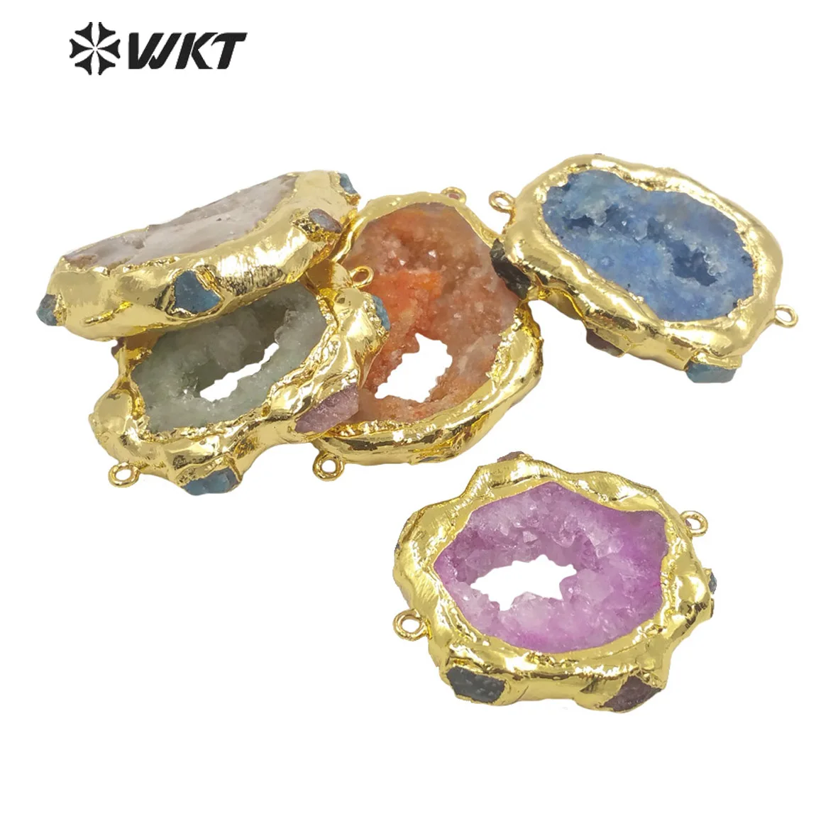 WT-P1722 2021 Fine Jewelry Geode Quartz Pendant Necklace Beautiful And Nice Accessories As a Gift For Big Party So Luxury