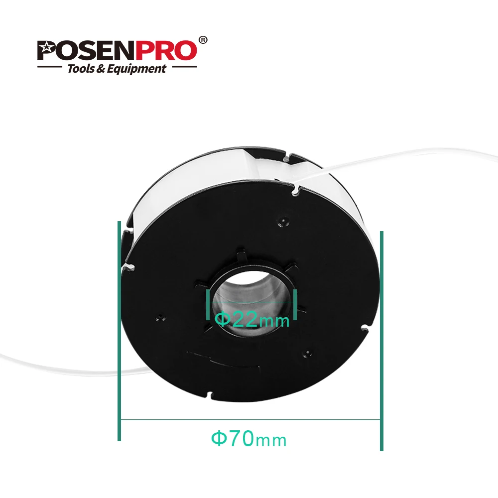 Катушка нейлоновая универсальная для триммера POSENPRO диаметром 1 6 мм и длиной