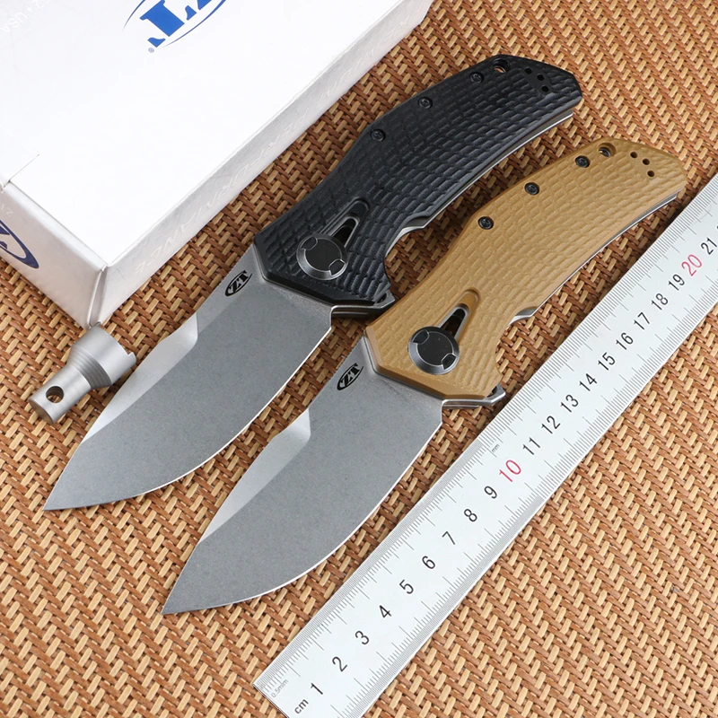 Green thorn 0308 quick opening folding knife D2 titanium alloy + G10