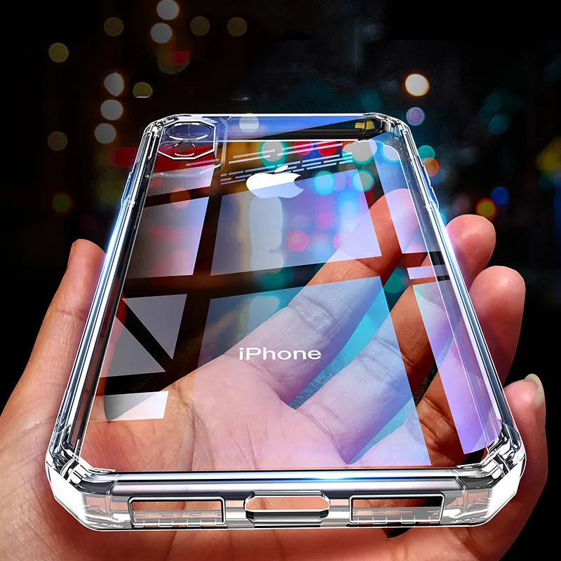 Роскошный силиконовый прозрачный чехол для IPhone 11 Pro Max 6s 7 8 Plus ультра тонкий X XR XS