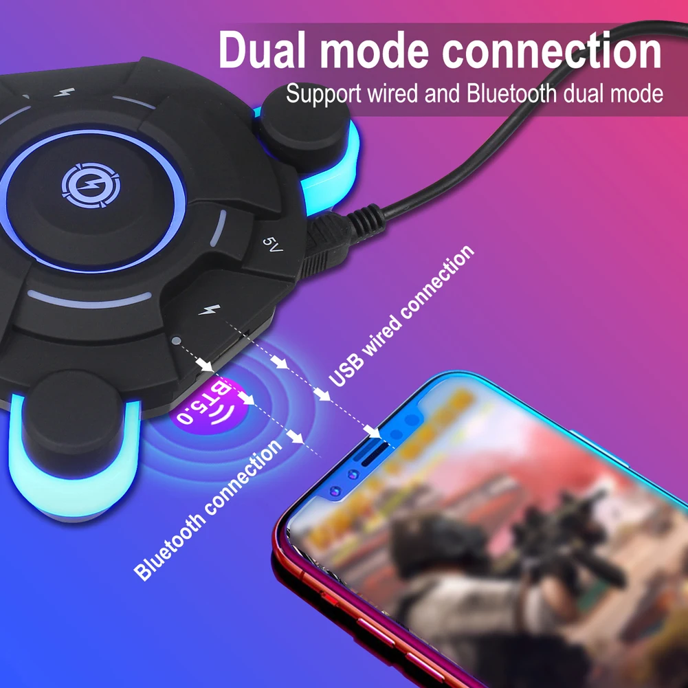  Mobile Gamepad Controller Gaming Keyboard Mouse Converter For IOS/Android Keyboard Mouse Adapter fo
