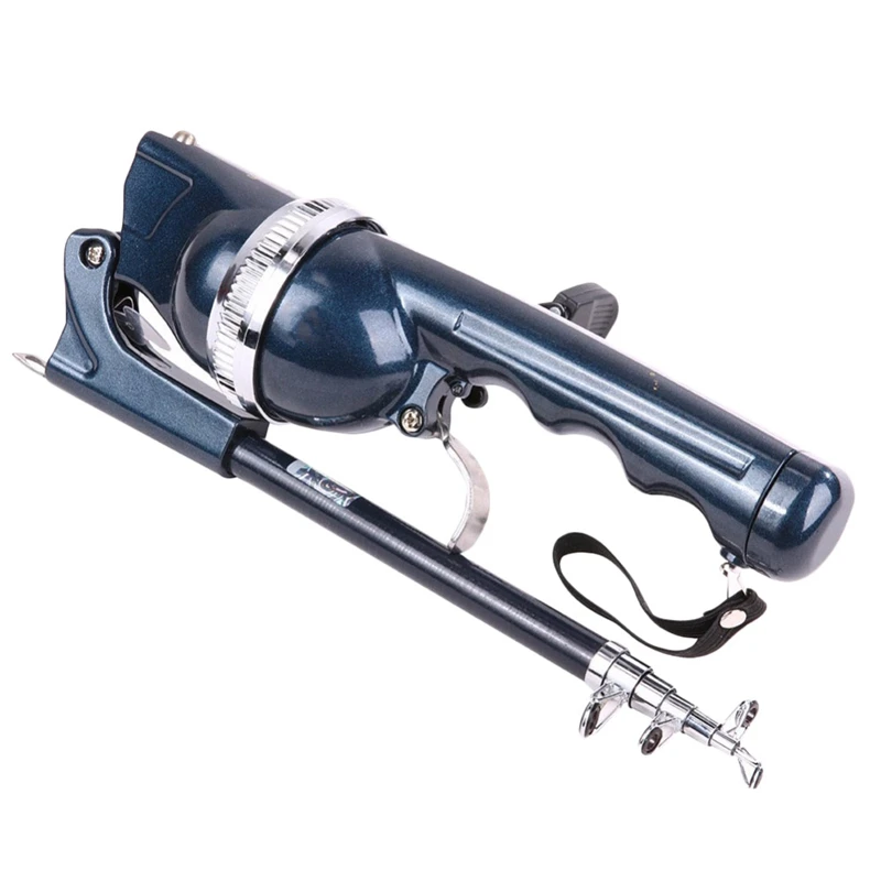 Spinning Rod And Reel Combo Fishing Pole Fiberglass Rods Metallic For Catfish