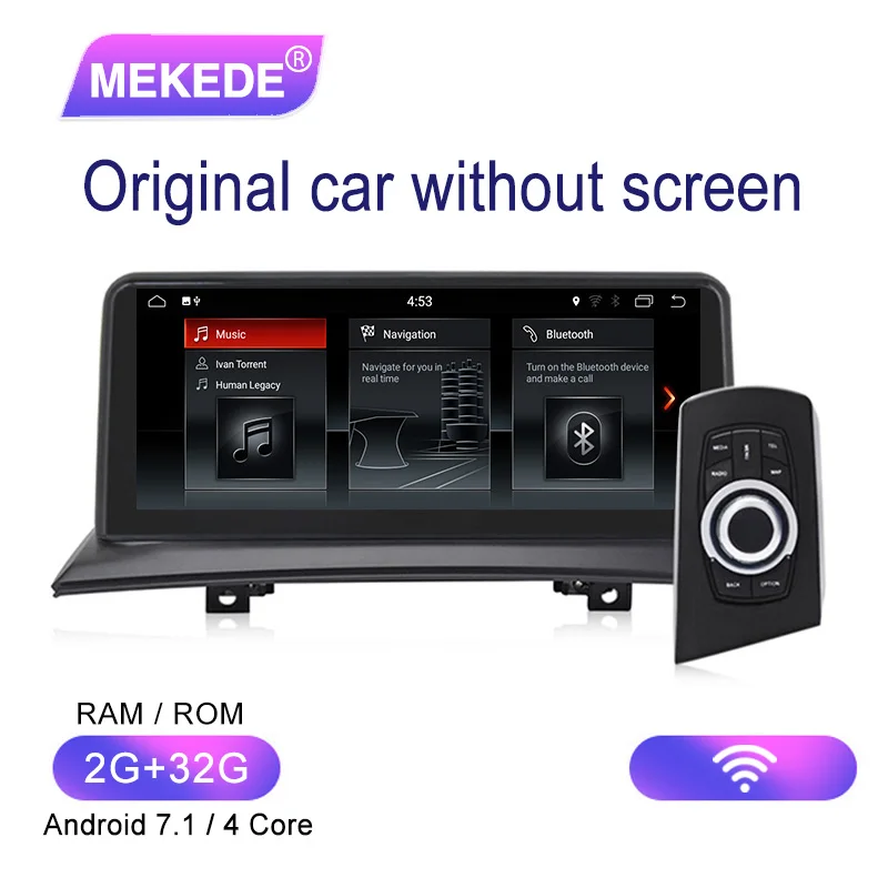 MEKEDE ips экран Android 9,0 4+ 32G Автомобильный gps Navi экран для BMW X3 E83 2003-2009 мультимедийный рекордер BT wifi Google 4+ 32G ram - Цвет: CAR DVD